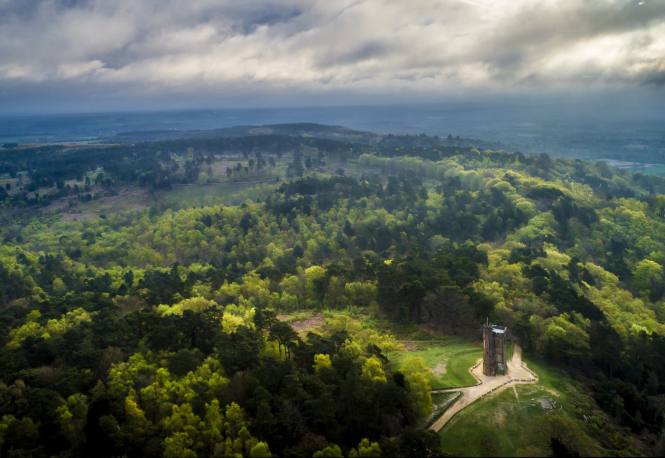 Leith Hill aerial view