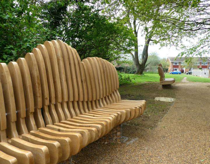 Butterfly benches by Ben Graham